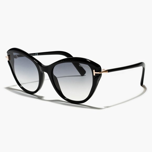 TOM FORD LEIGH TF850 01B WOMEN'S SUNGLASSES TOM FORD GREY EYEWEAR FT0850/S 01B - Picture 2 of 7